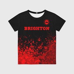 Детская футболка Brighton - red gradient посередине