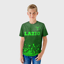 Футболка детская Lazio - green gradient посередине, цвет: 3D-принт — фото 2