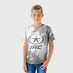 Футболка детская JAC - white gradient, цвет: 3D-принт — фото 2