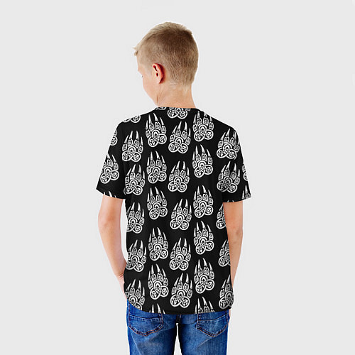 Детская футболка Monster energy медвежьи лапы / 3D-принт – фото 4