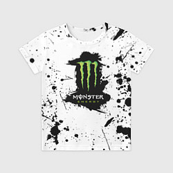 Детская футболка Monster energy брызги красок