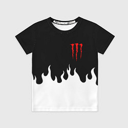 Детская футболка Monster energy red logo