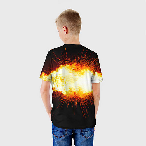 Детская футболка Ядро для талкания в огне / 3D-принт – фото 4