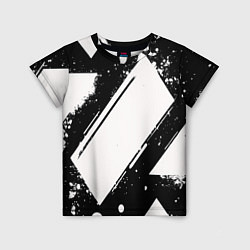 Детская футболка Color black white