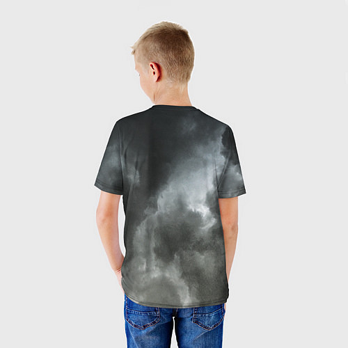 Детская футболка Славянский Перун - небо славян / 3D-принт – фото 4