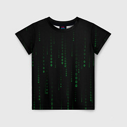 Детская футболка Color black green