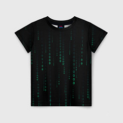 Детская футболка Color black turquoise