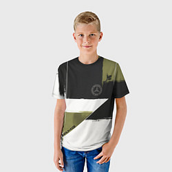 Футболка детская Merсedes Benz логотип, цвет: 3D-принт — фото 2
