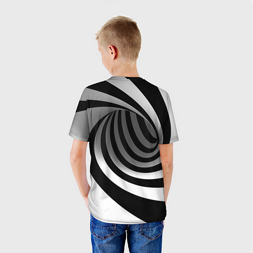 Детская футболка Иллюзия закручивание / 3D-принт – фото 4