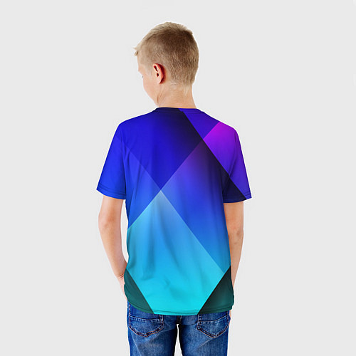 Детская футболка Color blue / 3D-принт – фото 4