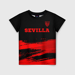 Детская футболка Sevilla - red gradient посередине