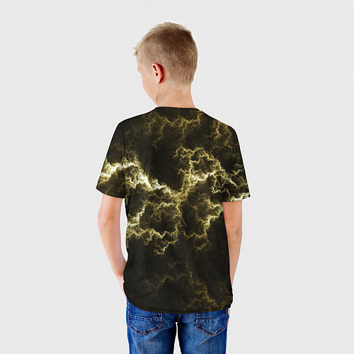 Детская футболка Lightning yellow / 3D-принт – фото 4