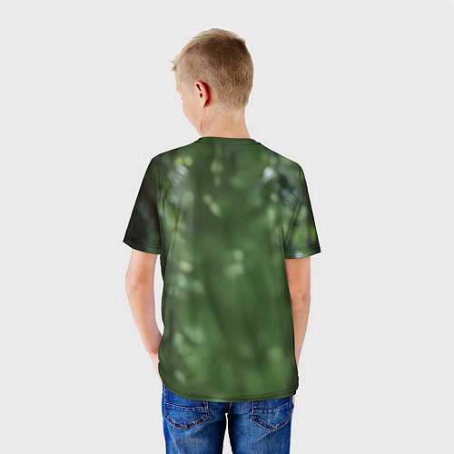 Детская футболка Рептилия с зелеными глазами / 3D-принт – фото 4