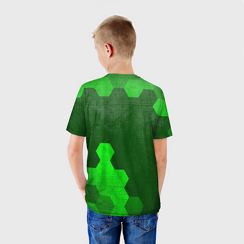 Детская футболка ARC Raiders - green gradient вертикально / 3D-принт – фото 4