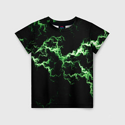 Детская футболка Lightning green glow