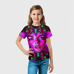 Футболка детская Три лица, цвет: 3D-принт — фото 2