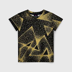 Детская футболка Triangle yellow with dots