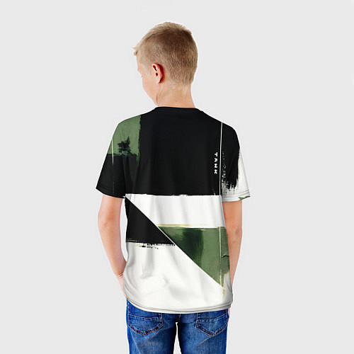Детская футболка Tank логотип машины / 3D-принт – фото 4