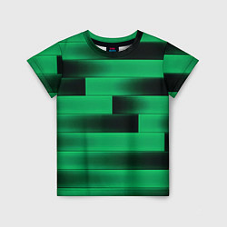Детская футболка Color green square