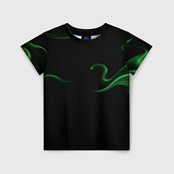 Детская футболка Color green abstraction