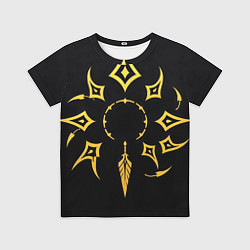 Детская футболка Этнический паттерн на черном