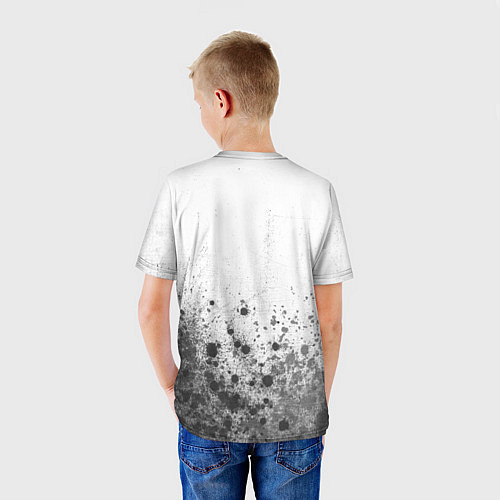 Детская футболка Inter - white gradient посередине / 3D-принт – фото 4
