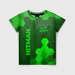 Футболка детская Hitman - green gradient вертикально, цвет: 3D-принт