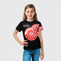 Футболка детская Detroit Red Wings NHL hockey team, цвет: 3D-принт — фото 2
