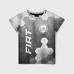 Детская футболка Fiat - grey gradient вертикально