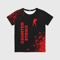Детская футболка Counter Strike - red gradient вертикально