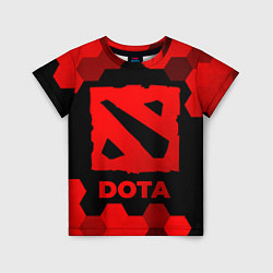Футболка детская Dota - red gradient, цвет: 3D-принт