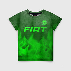 Детская футболка Fiat - green gradient посередине