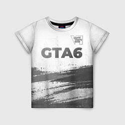 Детская футболка GTA6 - white gradient посередине