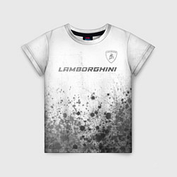 Футболка детская Lamborghini - white gradient посередине, цвет: 3D-принт