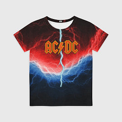 Детская футболка ACDC лого и молнии