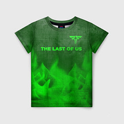 Детская футболка The Last Of Us - green gradient посередине