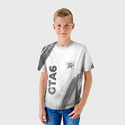 Футболка детская GTA6 - white gradient вертикально, цвет: 3D-принт — фото 2