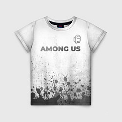 Детская футболка Among Us - white gradient посередине