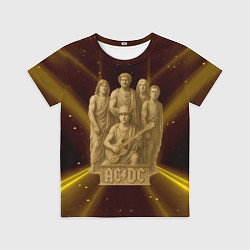Детская футболка ACDC стиль памятника