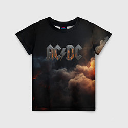 Детская футболка ACDC металлический лого