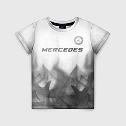 Детская футболка Mercedes - white gradient посередине