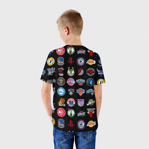 Детская футболка Команды НХЛ на черном фоне / 3D-принт – фото 4