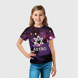 Футболка детская Astro логотип группы из кристаллов, цвет: 3D-принт — фото 2