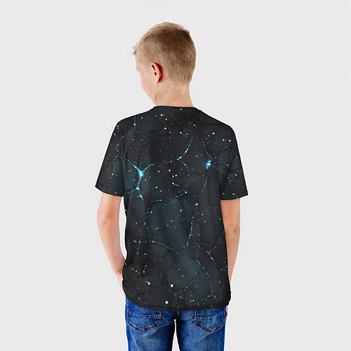 Детская футболка Astro логотип из синего стекла / 3D-принт – фото 4