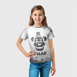 Футболка детская FNAF - white gradient, цвет: 3D-принт — фото 2