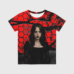 Детская футболка Билли Айлиш готический образ