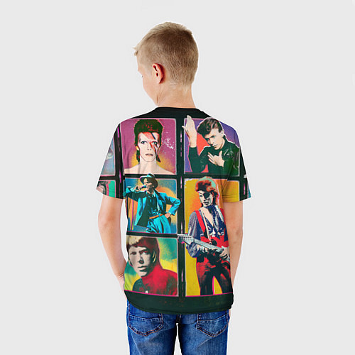 Детская футболка David Bowie vintage collage / 3D-принт – фото 4