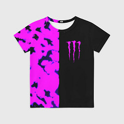 Детская футболка Monster energy neon camo