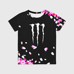 Детская футболка Monster energy sakura
