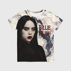 Детская футболка Билли Айлиш в стиле готики
